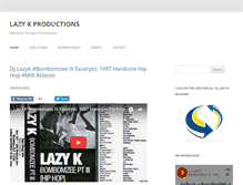 Tablet Screenshot of lazykproductions.com